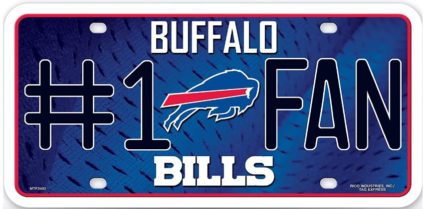 Buffalo Bills #1 Fan NFL Football Fan License Plate