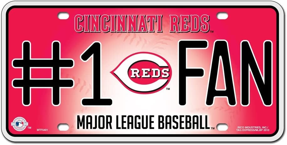 Cincinnati Reds #1 Fans License Plate
