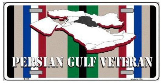 Persian Gulf War Veteran Novelty Metal License Plate