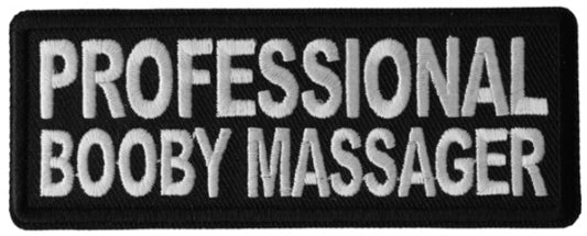 Professional Booby Massager Embroidered Iron On Patch