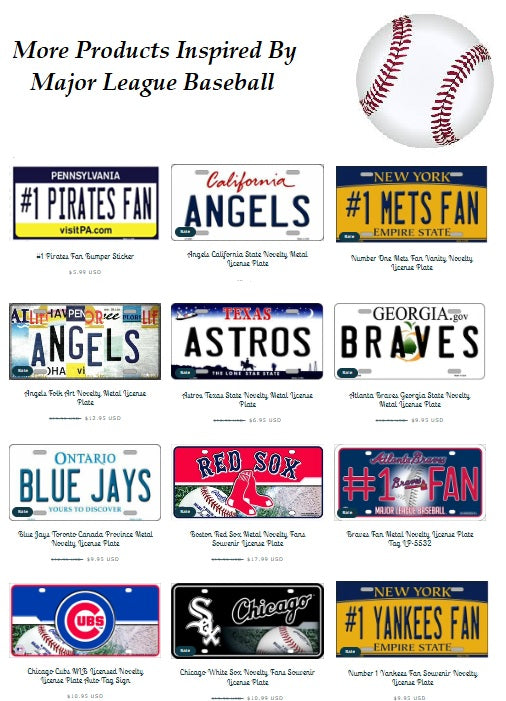 Seattle Mariners Novelty Metal License Plate