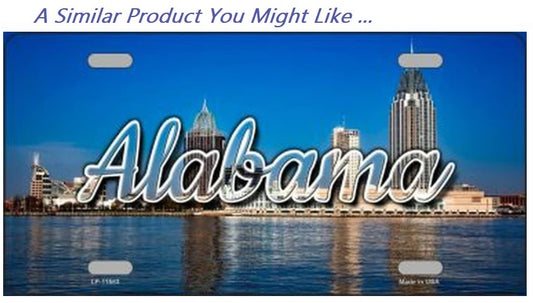 Alabama Skyline License Plate 