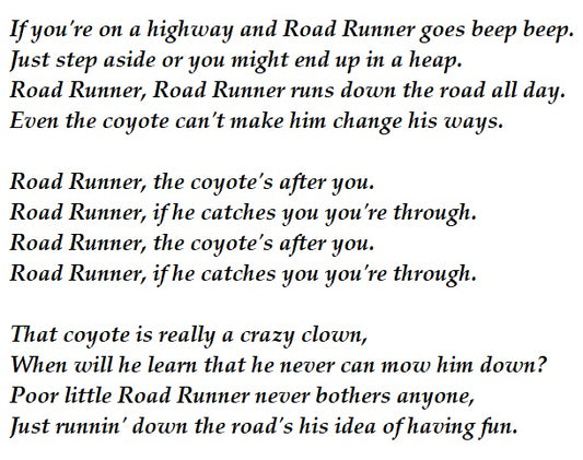 Roadrunner Song Lyrics