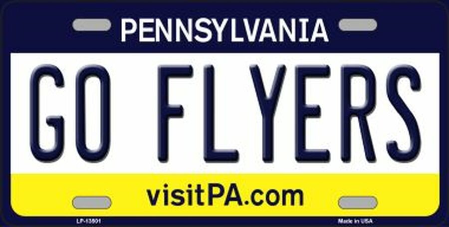 Go Flyers Novelty Metal License Plate Style Sign