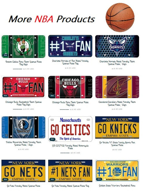 Basketball Souvenir License Plates and Products