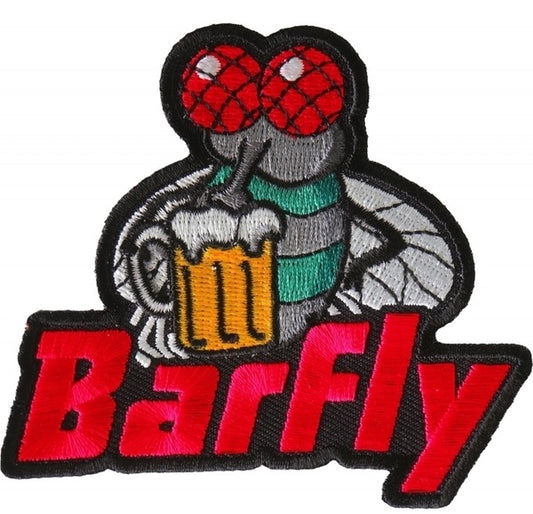 BarFly Embroidered Iron On Patch