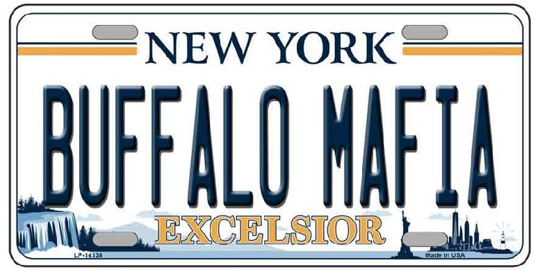 Buffalo Mafia NY Excelsior License Plate