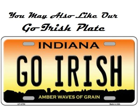 GO IRISH License Plate