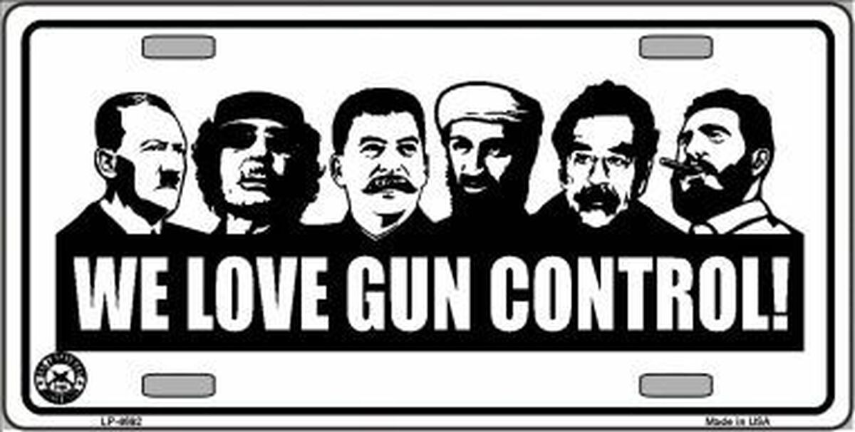 Gun Control 2nd Amendment License Plate