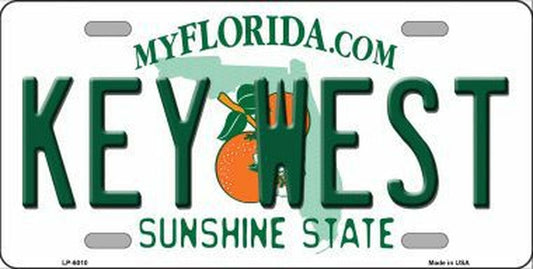 Key West Florida Novelty Metal License Plate Style Sign