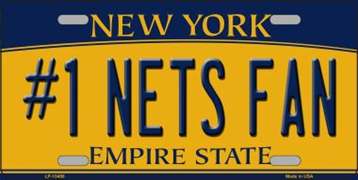 Number One Nets Fan Novelty License Plate