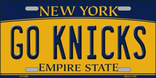 Go Knicks NY State Vanity Sports Fan License Plate