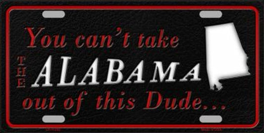 Can't Take Alabama Out of This Dude License Plate