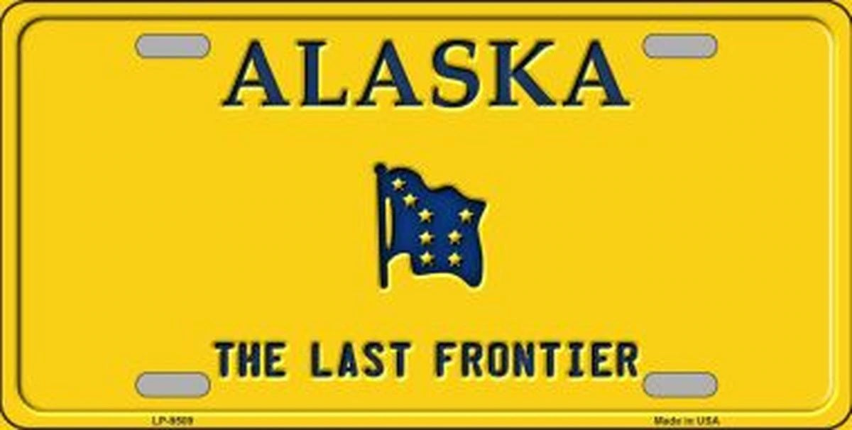 Alaska The Last Frontier License Plate