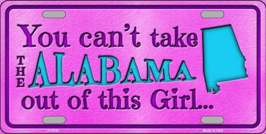 Alabama Girl Novelty Metal License Plate