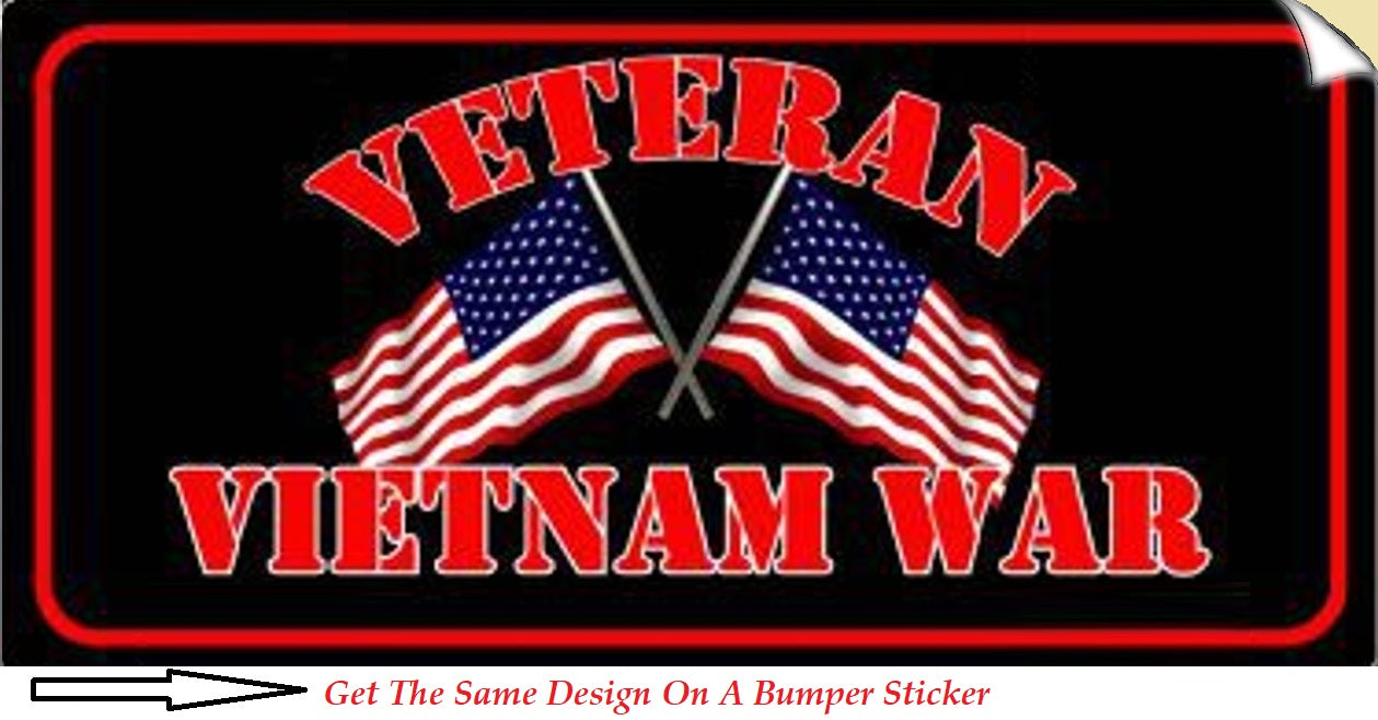 Vietnam War Veteran Bumper Sticker