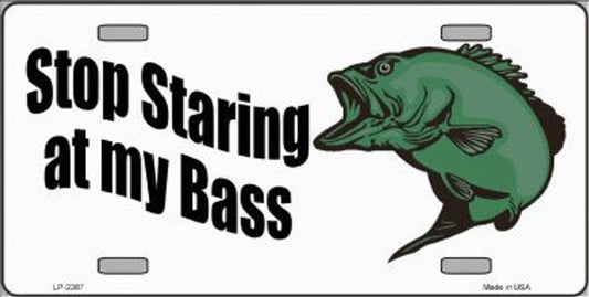 Stop Staring At My Bass License Plate