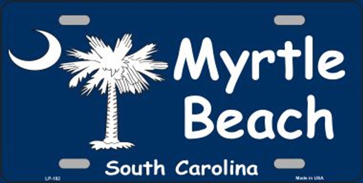 Myrtle Beach South Carolina Metal License Plate Style Sign