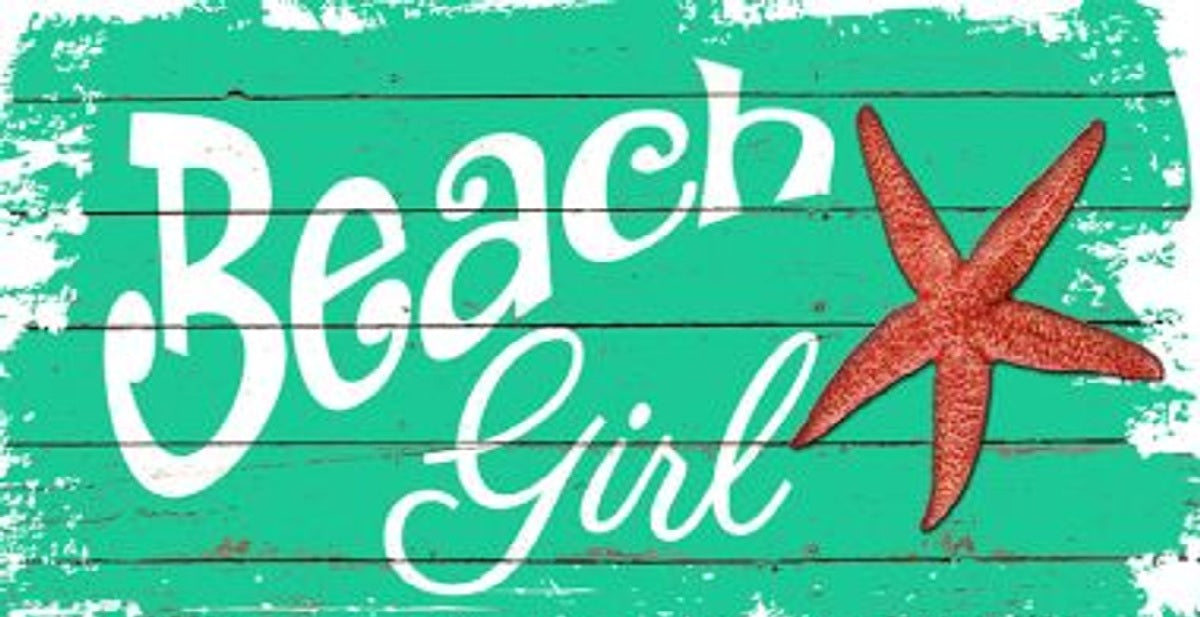Beach Girl Bumper Sticker