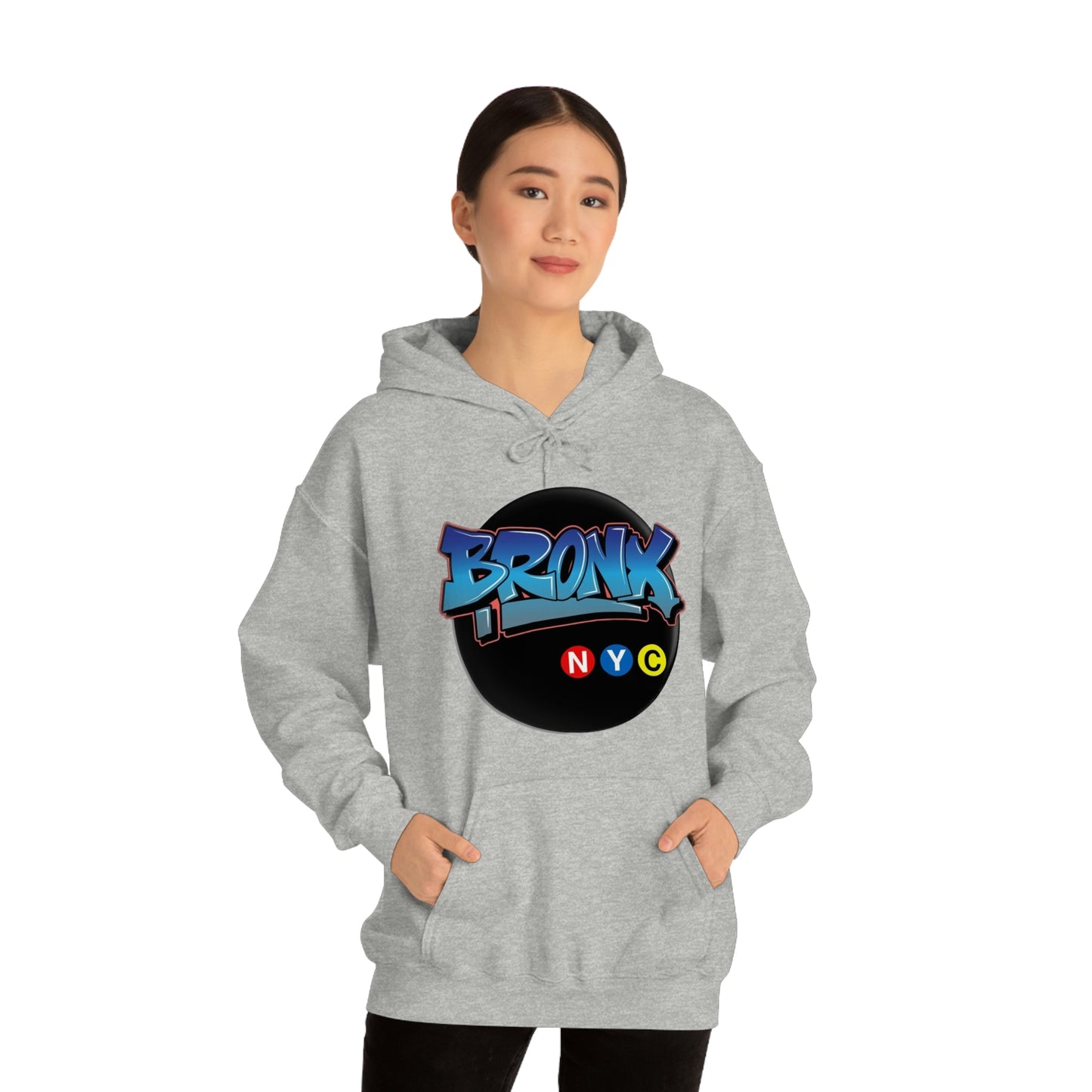 Bronx Graffiti Style Unisex Heavy Blend Hooded Sweatshirt