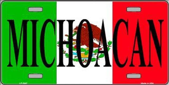 Michoacan Mexico Novelty Metal License Plate