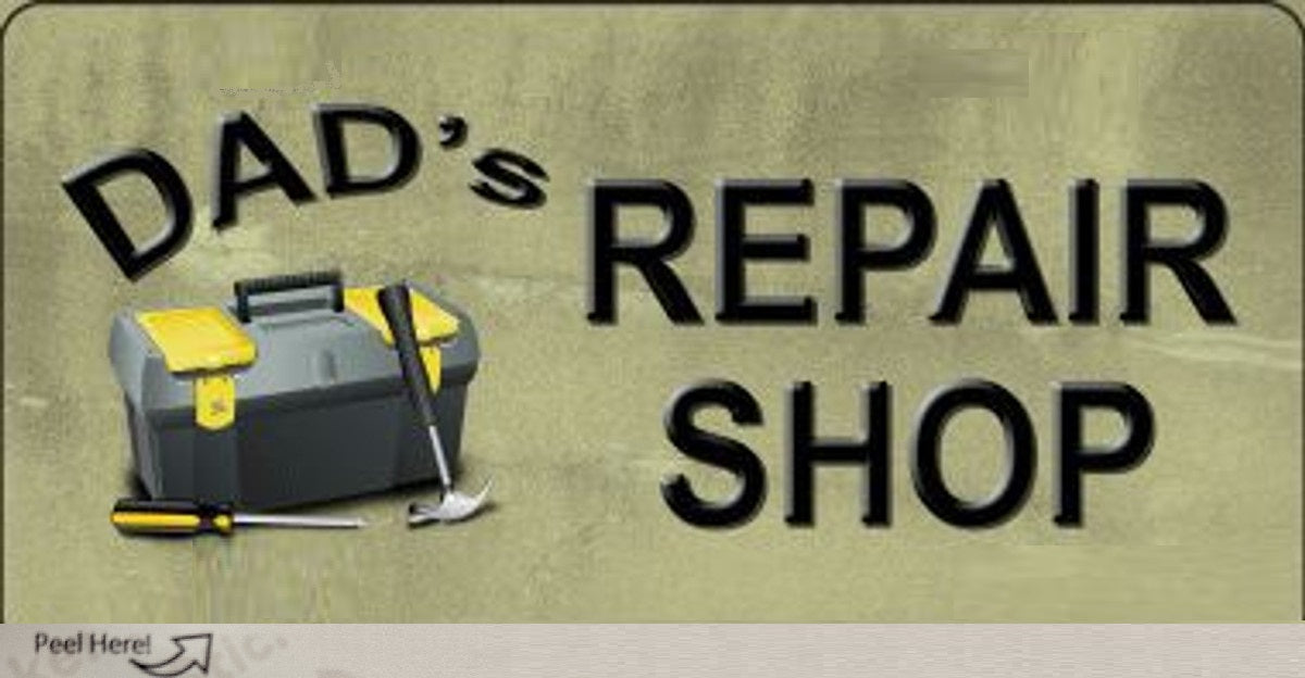 Dads Repair Shop Bumper Sticker