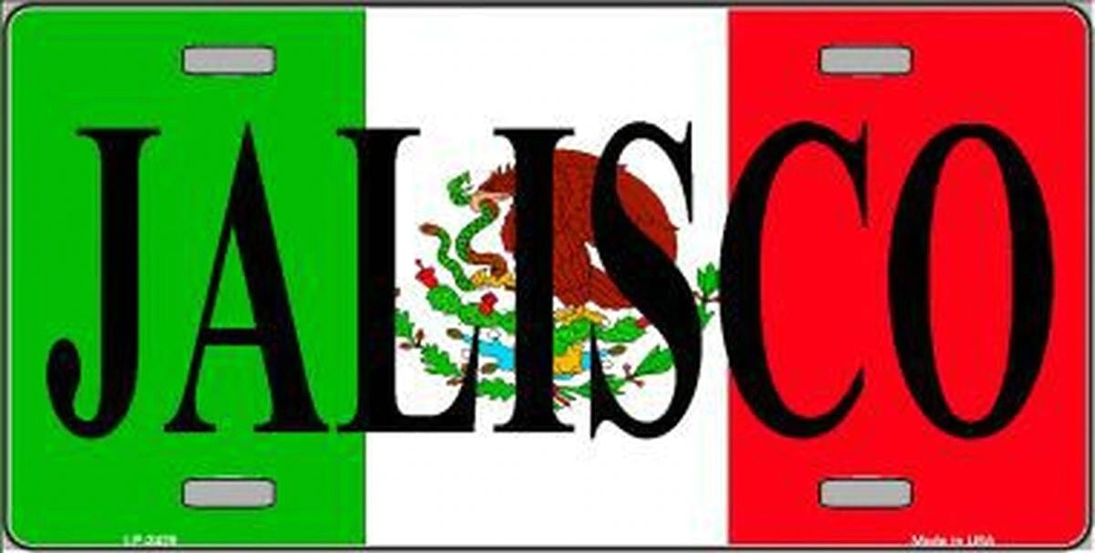 Jalisco Mexico License Plate 