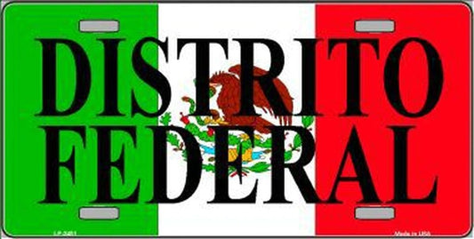 Distrito Federal Mexico Metal Novelty License Plate