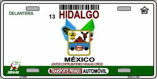 Hidalgo Mexico License Plate