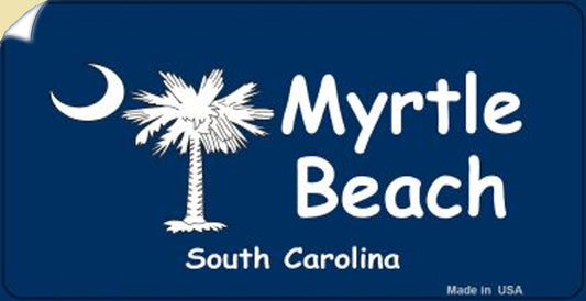 Myrtle Beach Palm Tree Bumper Sticker