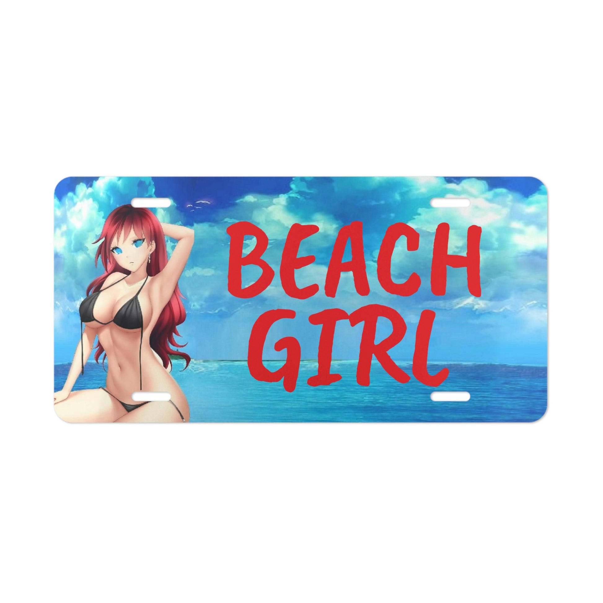Beach Girl Vanity License Plate