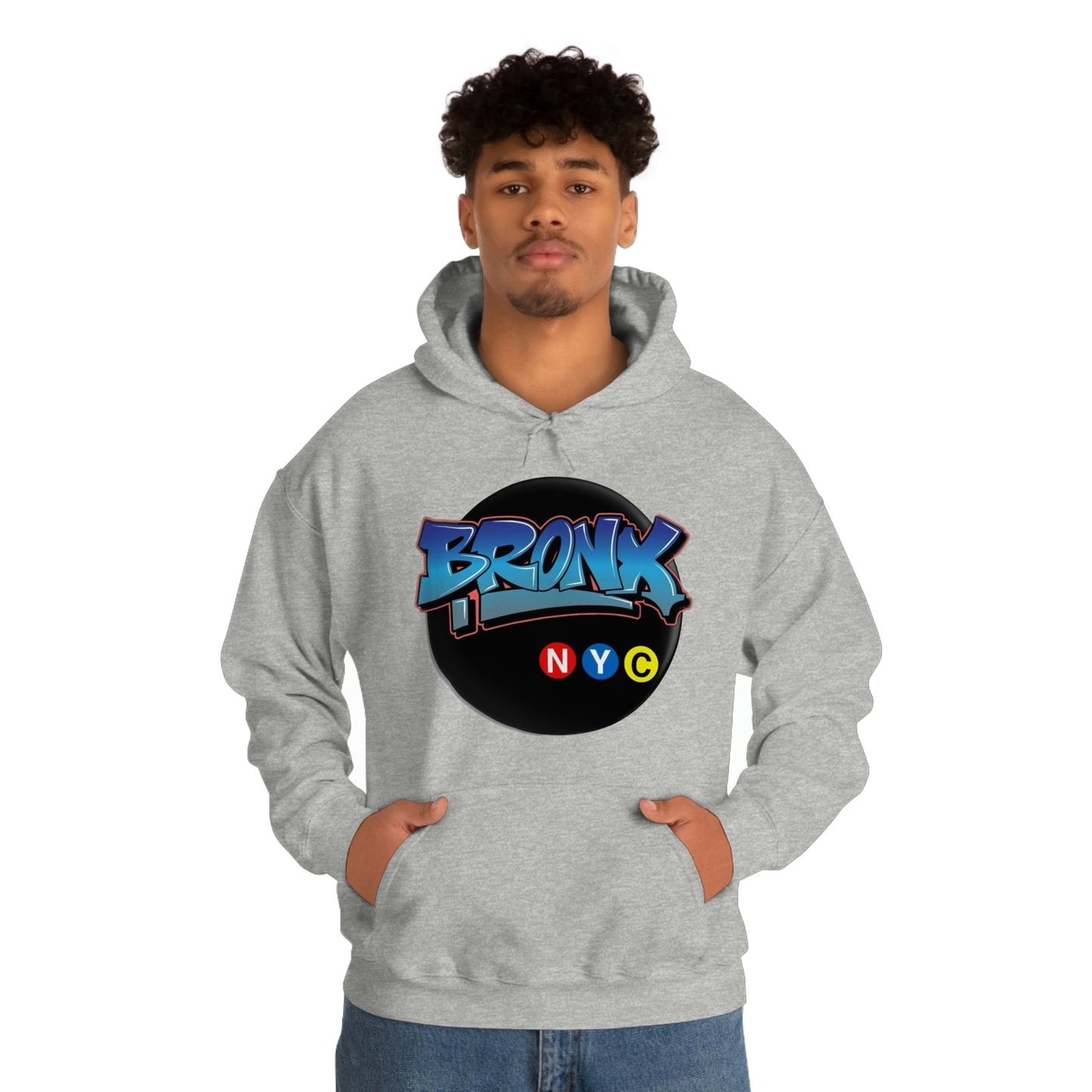 Bronx Graffiti Style Unisex Heavy Blend Hooded Sweatshirt