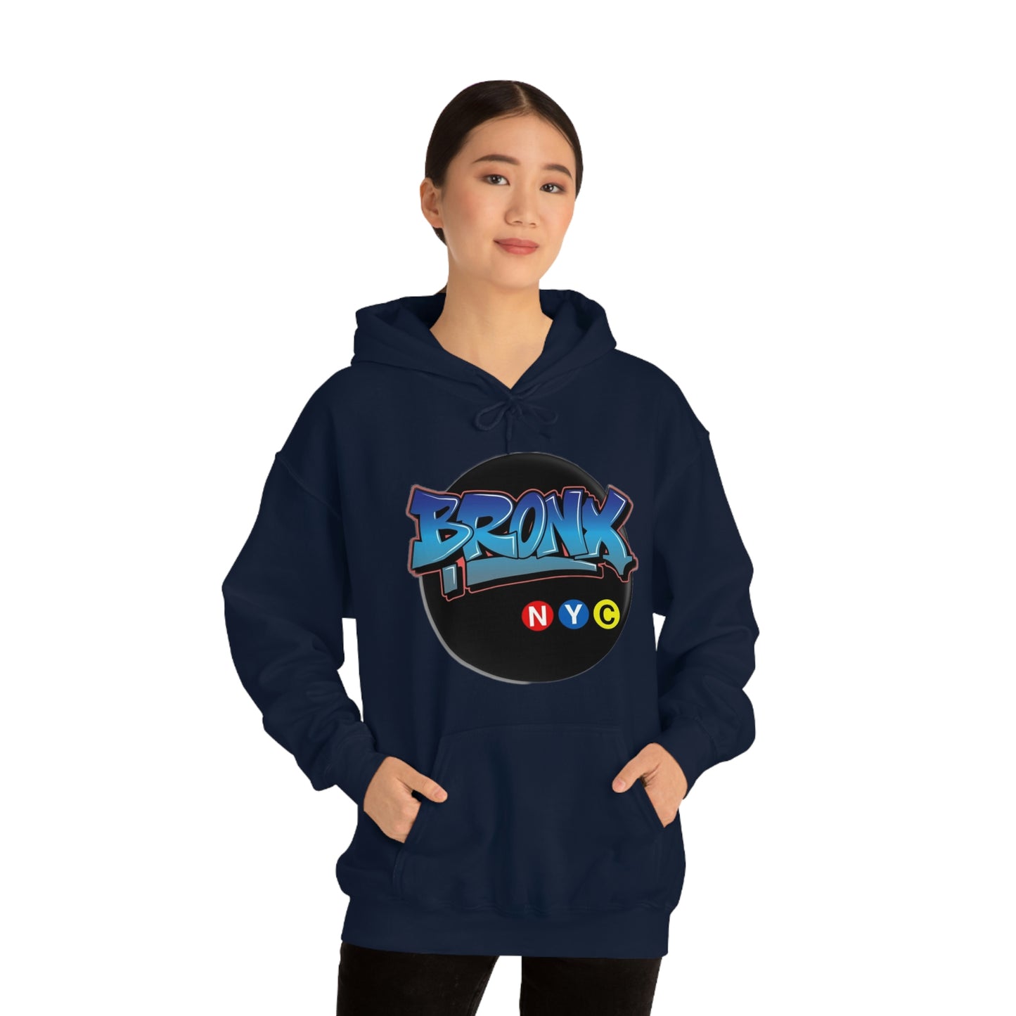 Bronx Graffiti Style Unisex Heavy Blend Hooded Sweatshirt