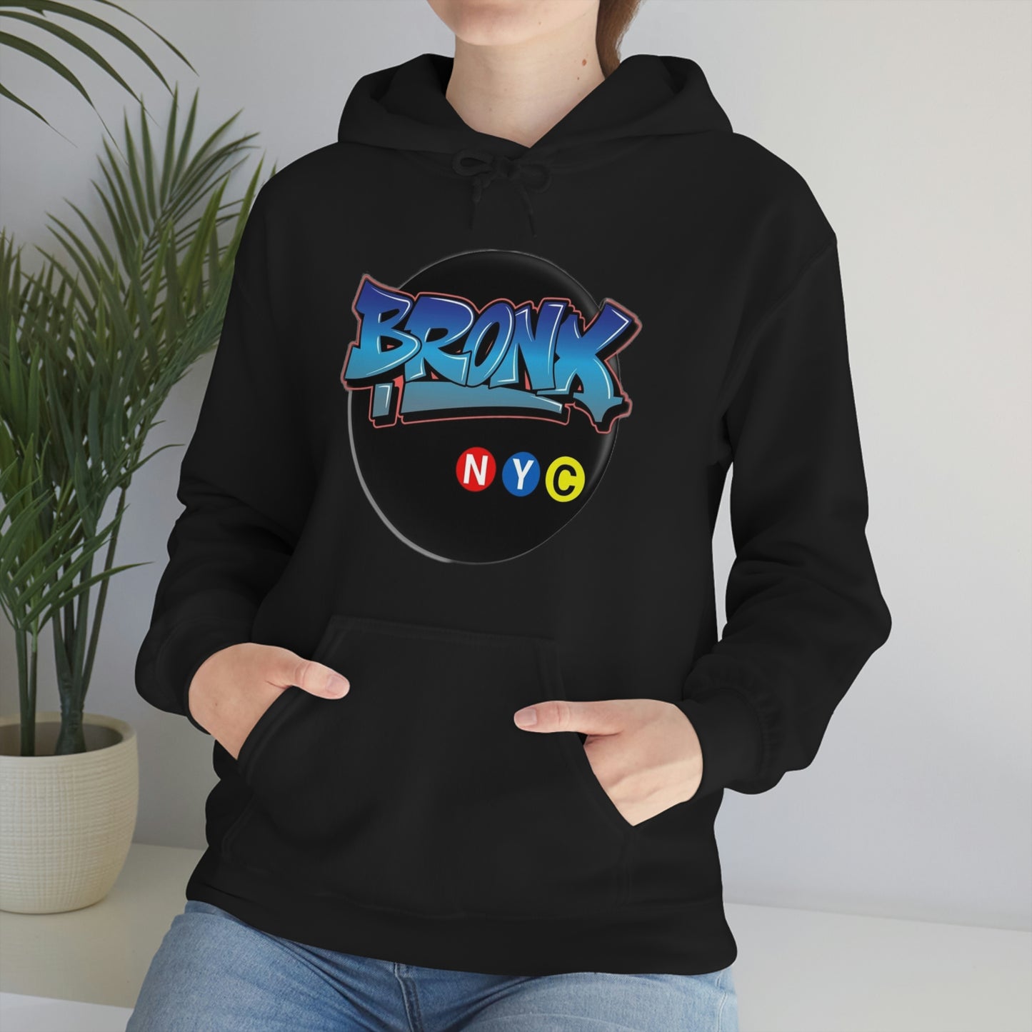 Bronx Graffiti Style Unisex Heavy Blend Hooded Sweatshirt