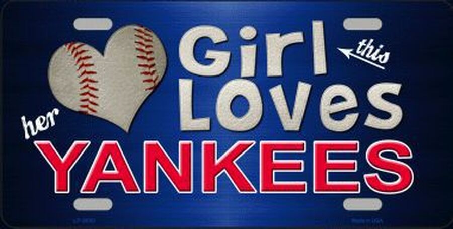 Vanity License Plate This Girl Loves Yankees