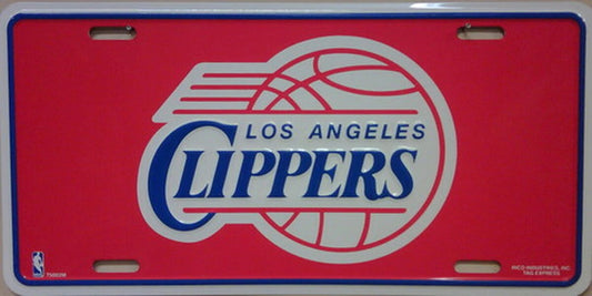 Los Angeles Clippers Metal Novelty Team License Plate 