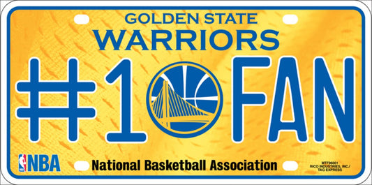 Golden State Warriors Basketball Fans License Plate Auto Tag Sign