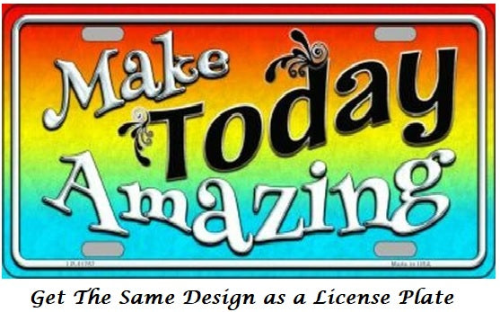 Make Today Amazing  3X6 Bumper Sticker
