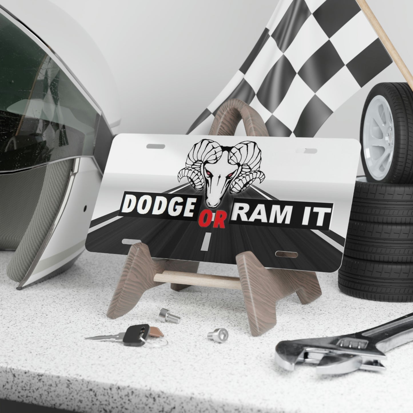Dodge Or Ram Vanity License Plate