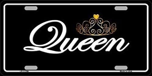 Queen Metal Vanity License Plate