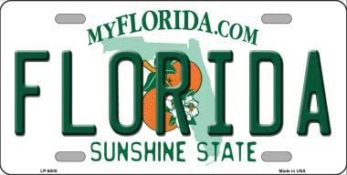 FLORIDA On Florida State Vanity License Plate