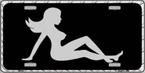 Mud Flap Girl Sillouette Naked Girl Vanity License Plate
