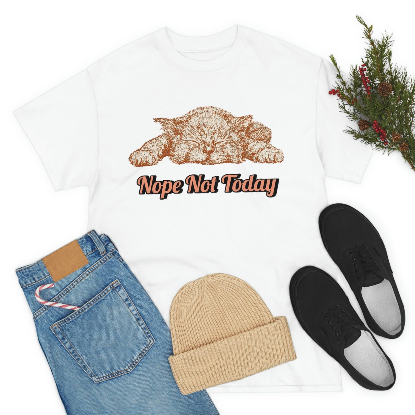 Nope - Not Today Unisex Heavy Cotton Tee