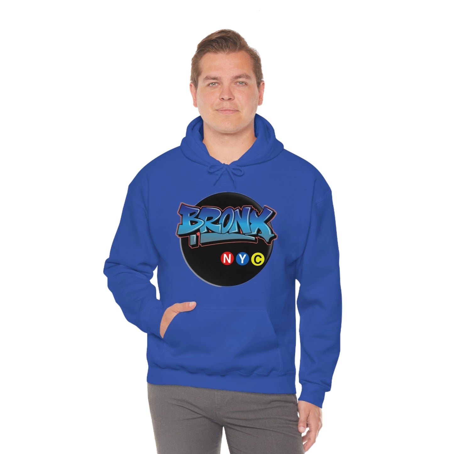 Bronx Graffiti Style Unisex Heavy Blend Hooded Sweatshirt