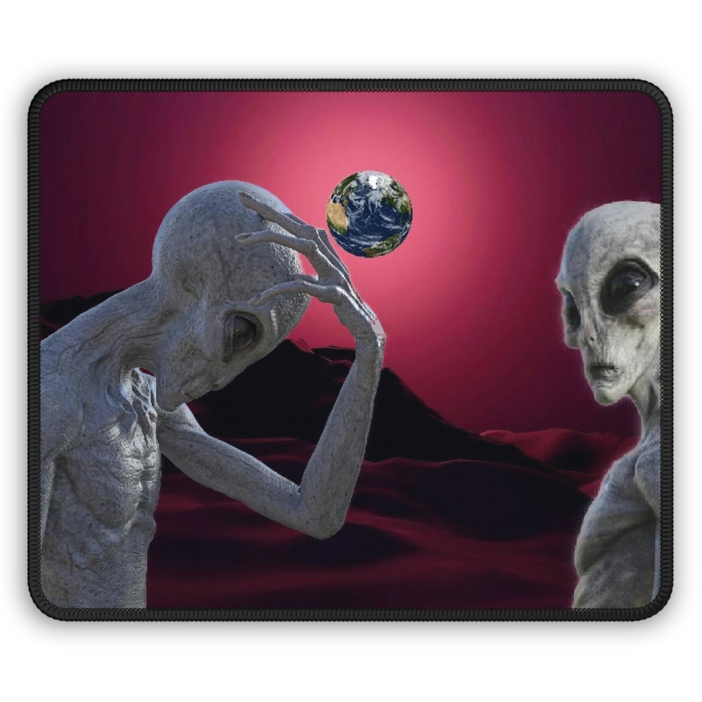 Puzzled Alien Gaming Mouse Pad
