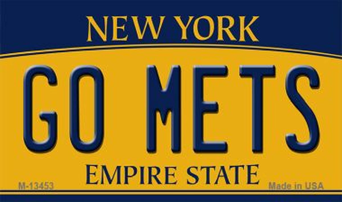 Go Mets All Metal Magnet