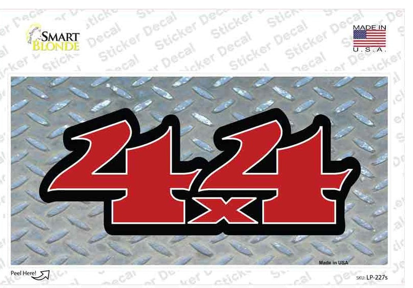4 X 4 Diamond Plate Bumper Sticker