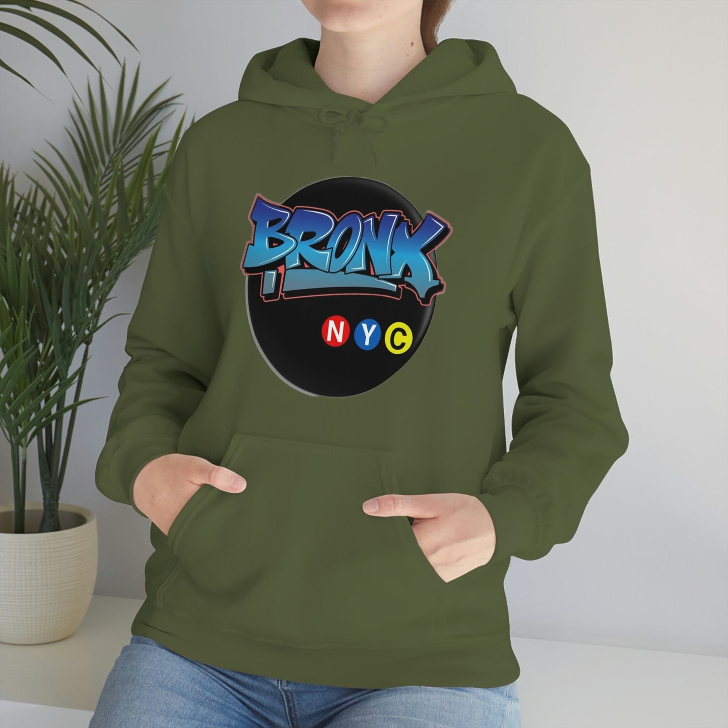 Bronx Graffiti Style Unisex Heavy Blend Hooded Sweatshirt