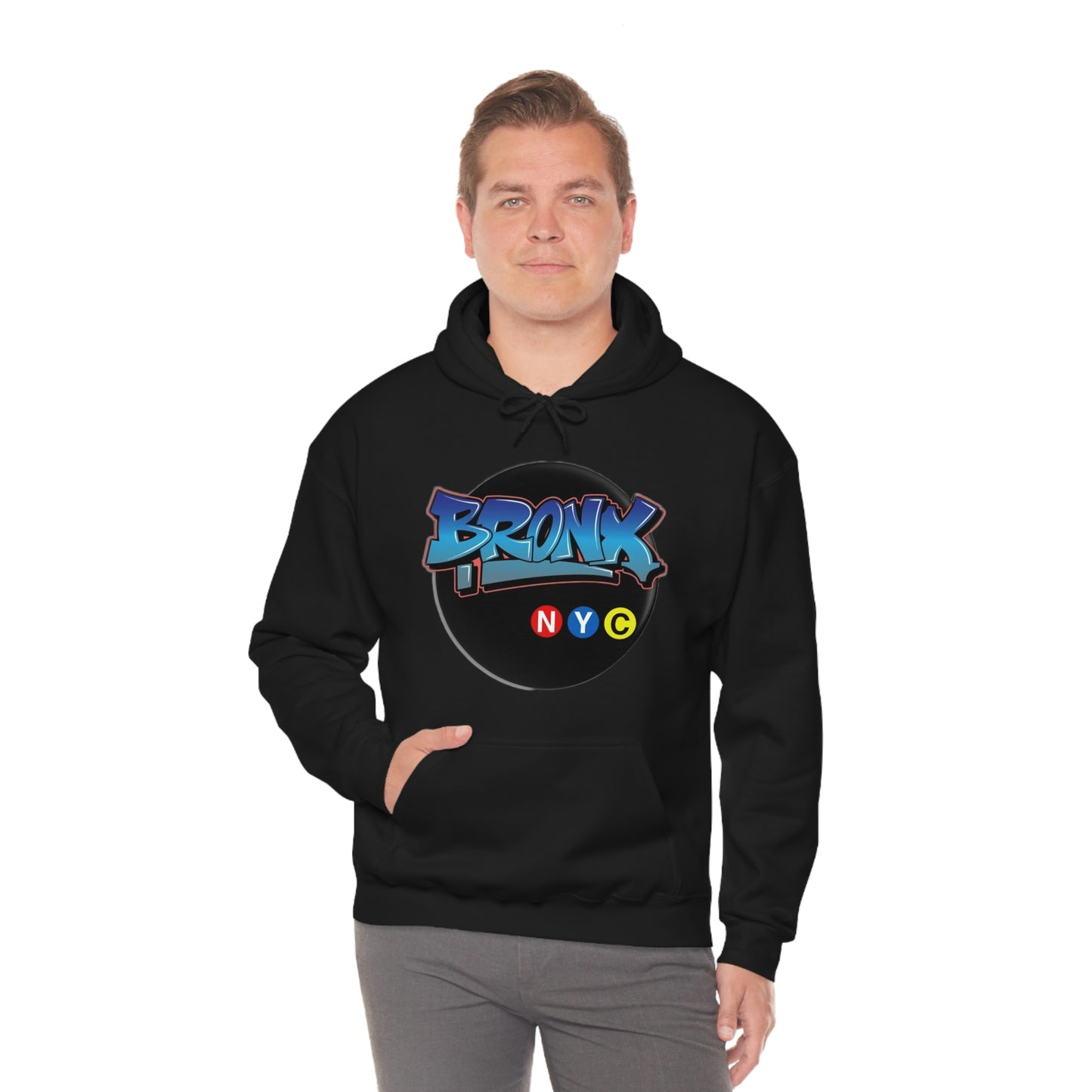 Bronx Graffiti Style Unisex Heavy Blend Hooded Sweatshirt