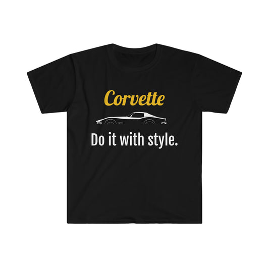 Corvette - Do It With Style Unisex Softstyle T-Shirt